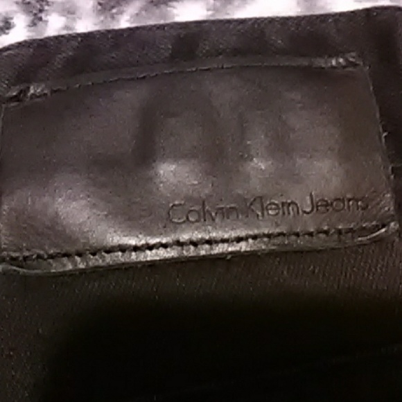 Calvin Klein Black Slim Straight Jeans - Picture 6 of 7